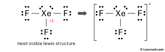 Lewis Structure of XeF3+ (Final)