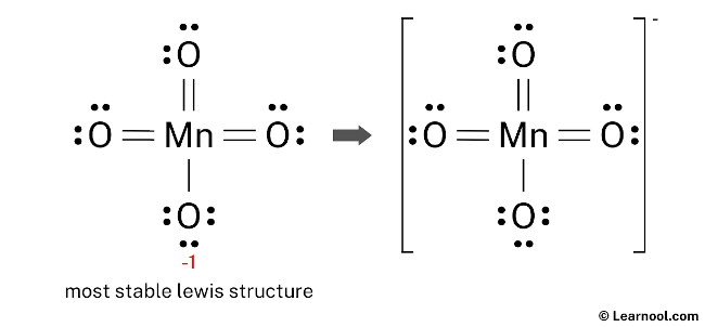 MnO4- Lewis Structure (Final)