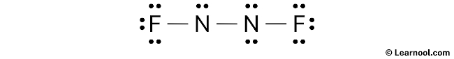 N2F2 Lewis Structure (Step 2)