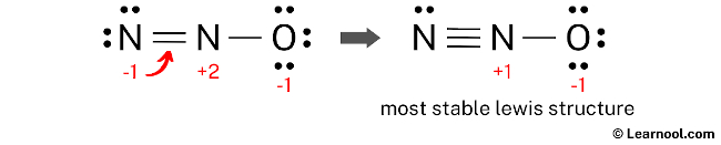 N2O Lewis Structure (Step 5)
