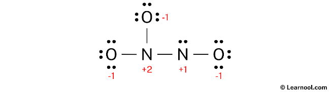 N2O3 Lewis Structure (Step 3)