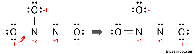 N2O3 Lewis Structure (Step 4)