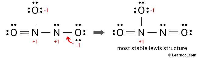 N2O3 Lewis Structure (Step 5)