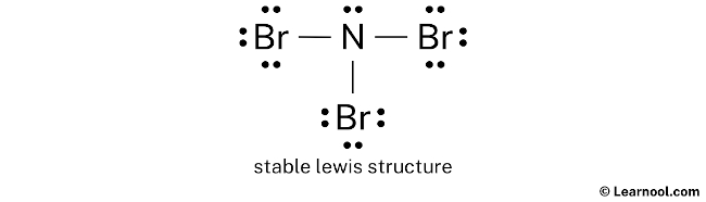 NBr3 Lewis Structure (Step 2)