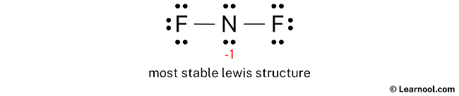 NF2- Lewis Structure (Step 3)