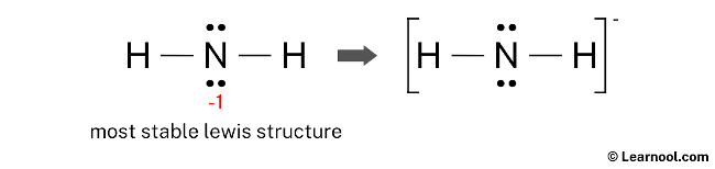 NH2- Lewis Structure (Final)
