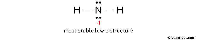 NH2- Lewis Structure (Step 3)