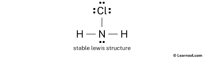 NH2Cl Lewis Structure (Step 2)
