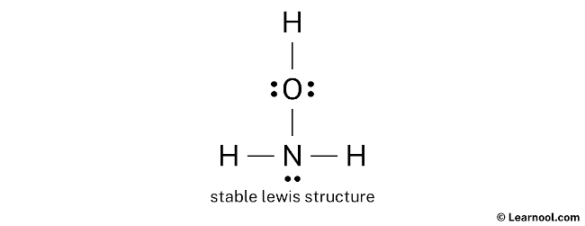 NH2OH Lewis Structure (Step 2)