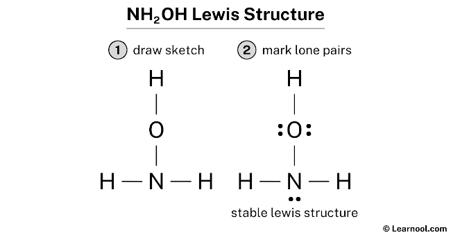 NH2OH Lewis Structure