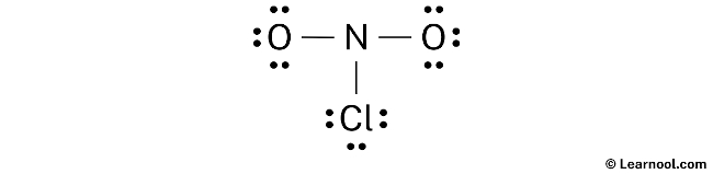 NO2Cl Lewis Structure (Step 2)