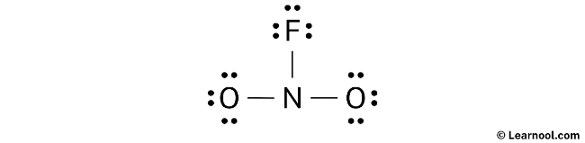 NO2F Lewis Structure (Step 2)