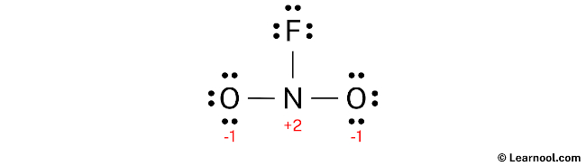 NO2F Lewis Structure (Step 3)