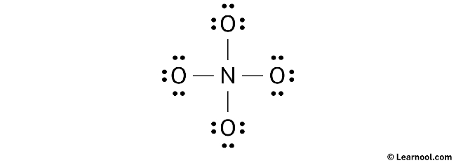 NO43- Lewis Structure (Step 2)