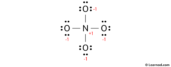 NO43- Lewis Structure (Step 3)