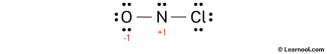 NOCl Lewis Structure (Step 3)
