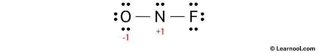 NOF Lewis Structure (Step 3)