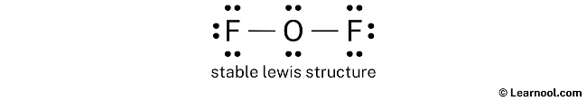 OF2 Lewis Structure (Step 2)