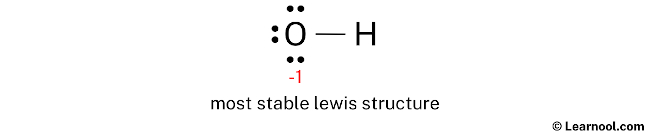 OH- Lewis Structure (Step 3)