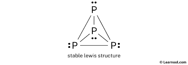 P4 Lewis Structure (Step 2)