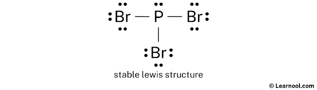 PBr3 Lewis Structure (Step 2)