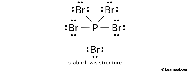 PBr5 Lewis Structure (Step 2)
