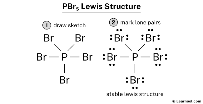 PBr5 Lewis Structure