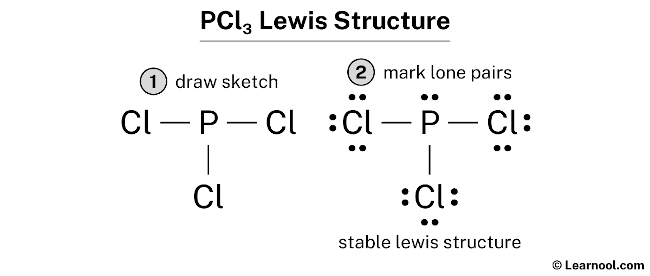 PCl3 Lewis Structure Learnool PCl3 Lewis Structure Learnool