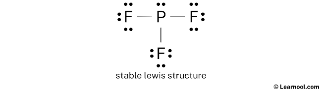 PF3 Lewis Structure (Step 2)