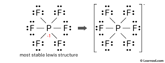 PF6- Lewis Structure (Final)