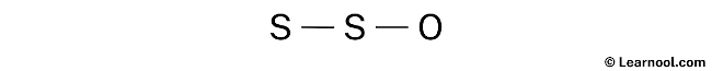 S2O Lewis Structure (Step 1)