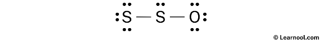 S2O Lewis Structure (Step 2)