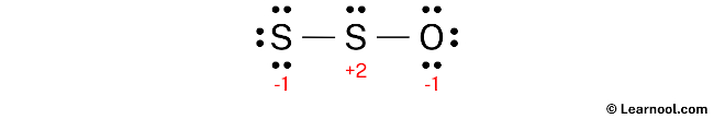 S2O Lewis Structure (Step 3)