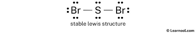 SBr2 Lewis Structure (Step 2)