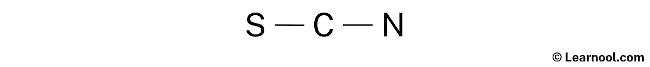 SCN- Lewis Structure (Step 1)