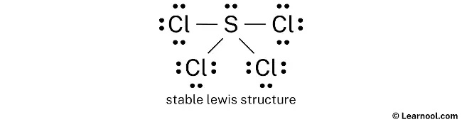 SCl4 Lewis Structure (Step 2)