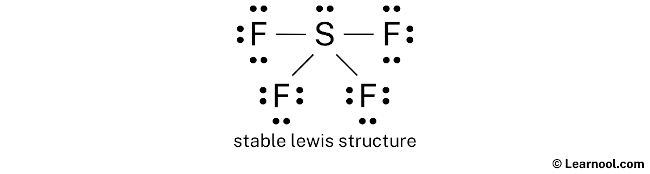 SF4 Lewis Structure (Step 2)