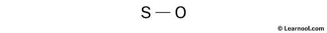 SO Lewis Structure (Step 1)