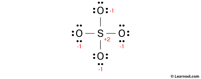 SO42- Lewis Structure (Step 3)