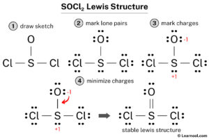 SOCl2 Lewis structure - Learnool