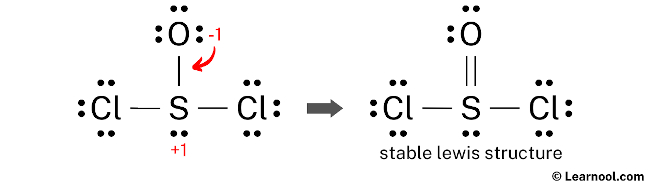 SOCl2 Lewis Structure (Step 4)