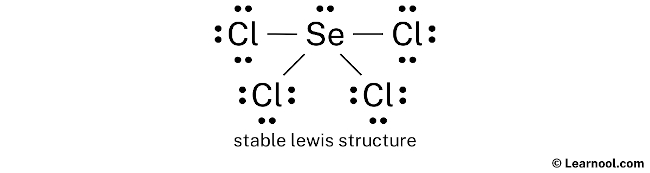 SeCl4 Lewis Structure (Step 2)