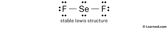 SeF2 Lewis Structure (Step 2)