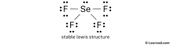 SeF4 Lewis Structure (Step 2)