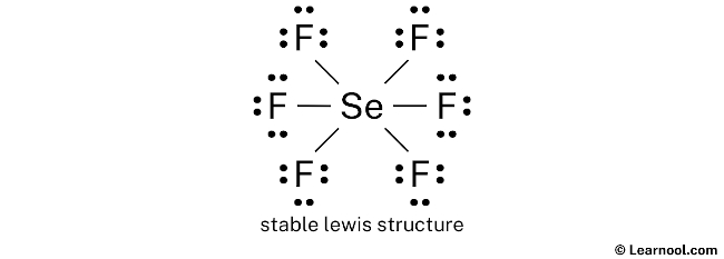 SeF6 Lewis Structure (Step 2)