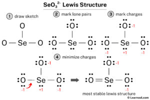 SeO32- Lewis structure - Learnool