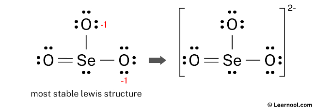 SeO32- Lewis Structure (Final)
