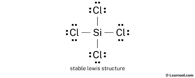 SiCl4 Lewis Structure (Step 2)