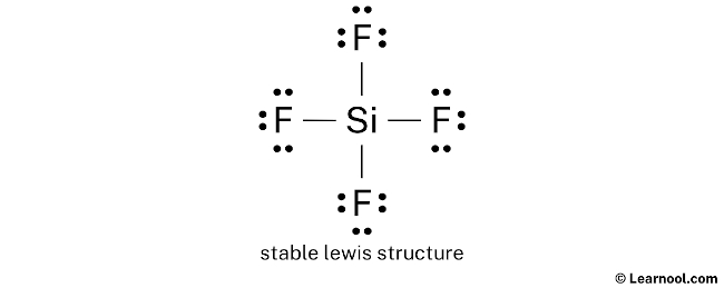 SiF4 Lewis Structure (Step 2)