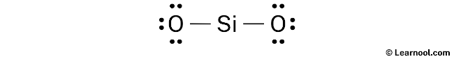 SiO2 Lewis Structure (Step 2)